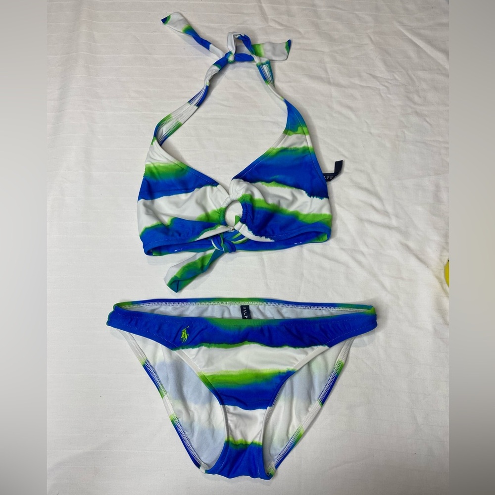 Ralph Lauren Vibrant Blue and Green Bikini